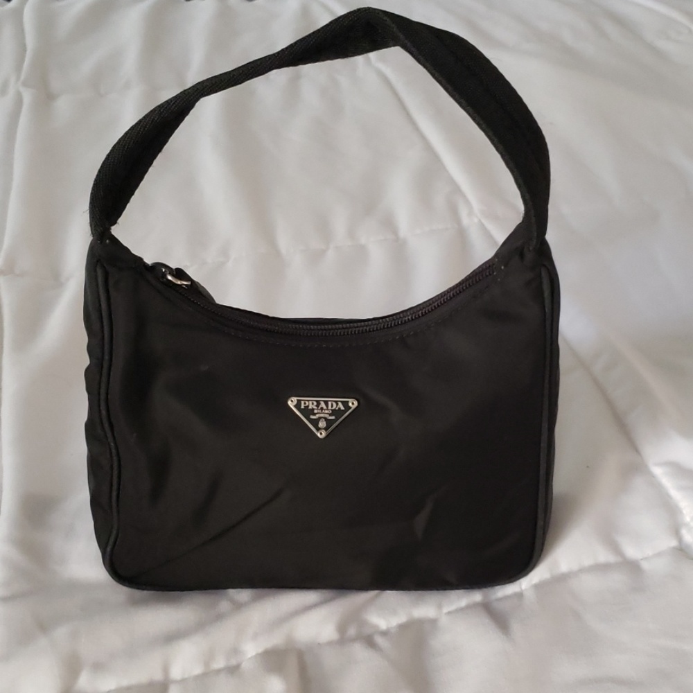Prada nylon tessuto mini hobo bag